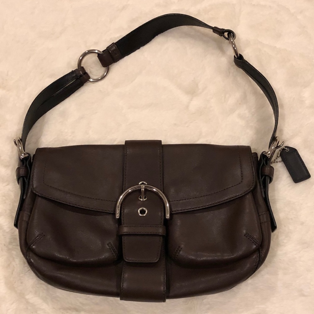 🎈SALE 🎈Coach Brown Leather Saddle Bag